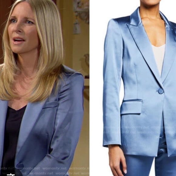 Veronica Beard Jackets & Blazers - Veronica Beard medi satin jacket blue